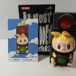 Pop Mart Traffic Light Toy - Yellow and Black